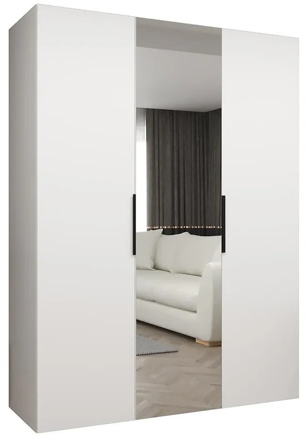 Skriňa Marbella II 150 biela/čierna