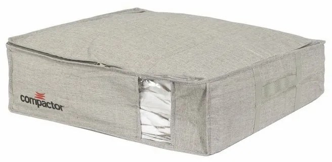 Úložný box s puzdrom Compactor Oxford L, 145 l, sivá
