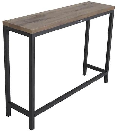 Rise konzolový stolík čierna/hnedá 110x30