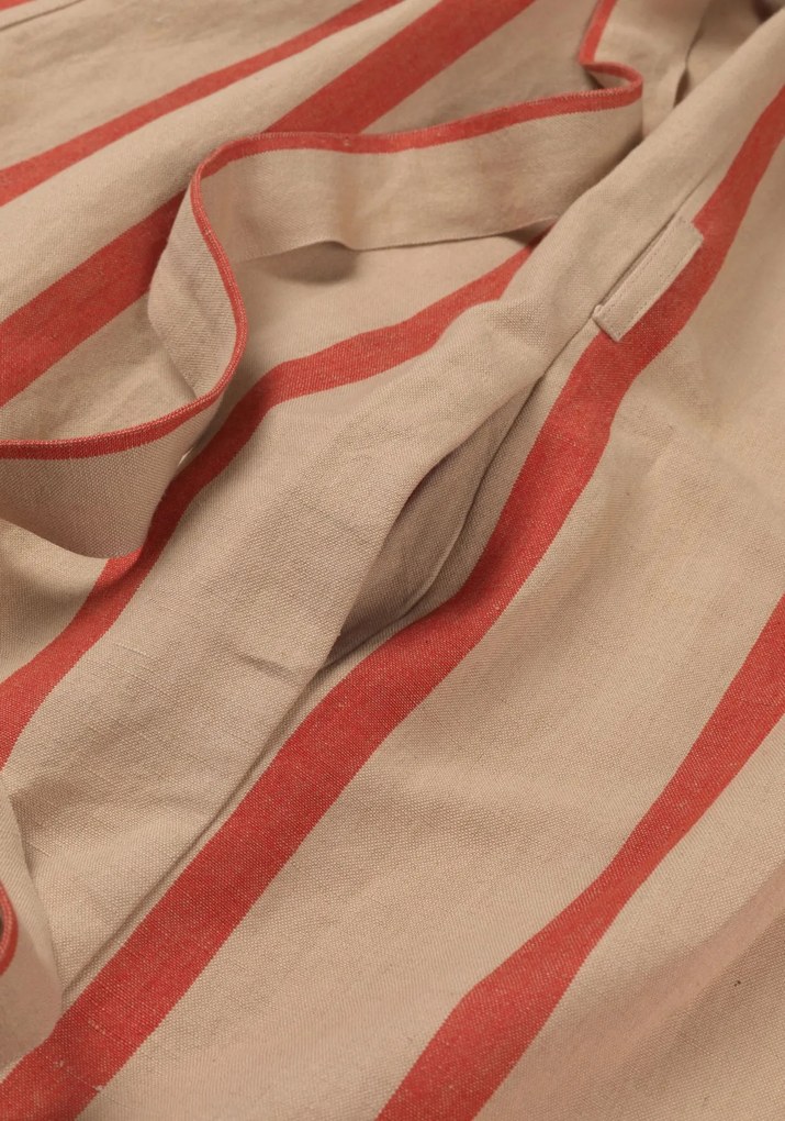 Ferm Living Ľanový župan Camel/Red