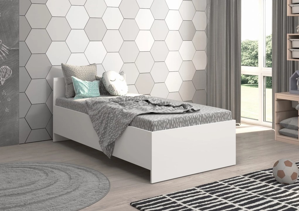 Wooden Toys Detská posteľ JUNIOR – biela 160