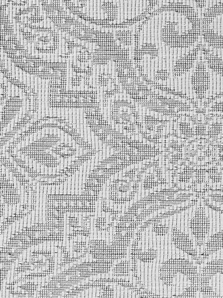 Kusový koberec Duet Rosel 106251 White/Gray kruh - na von aj na doma, 160x160 (priemer) kruh, šedá, chodba / predsieň, NORTHRUGS
