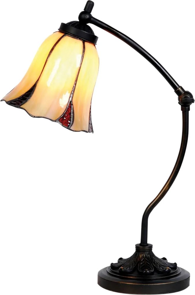 Stolná lampa Tiffany Veniq - Ø 15*46 cm 1x E14 / max 25w