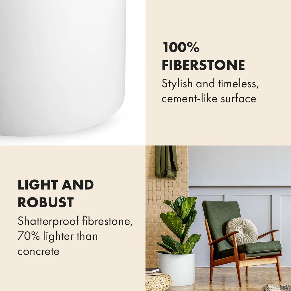 Fox & Fern Gendt, kvetináč, fiberstone, interiér/exteriér