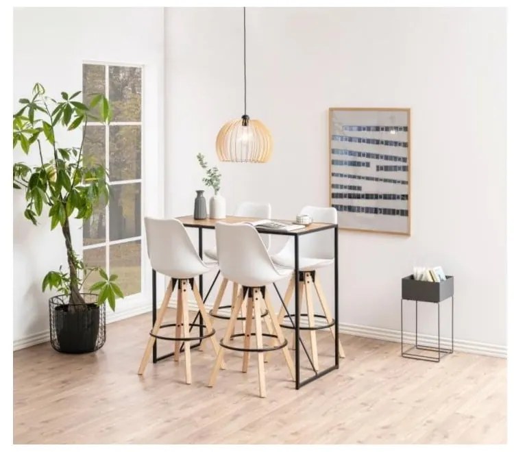 Čierno-hnedý barový stolík Actona Seaford