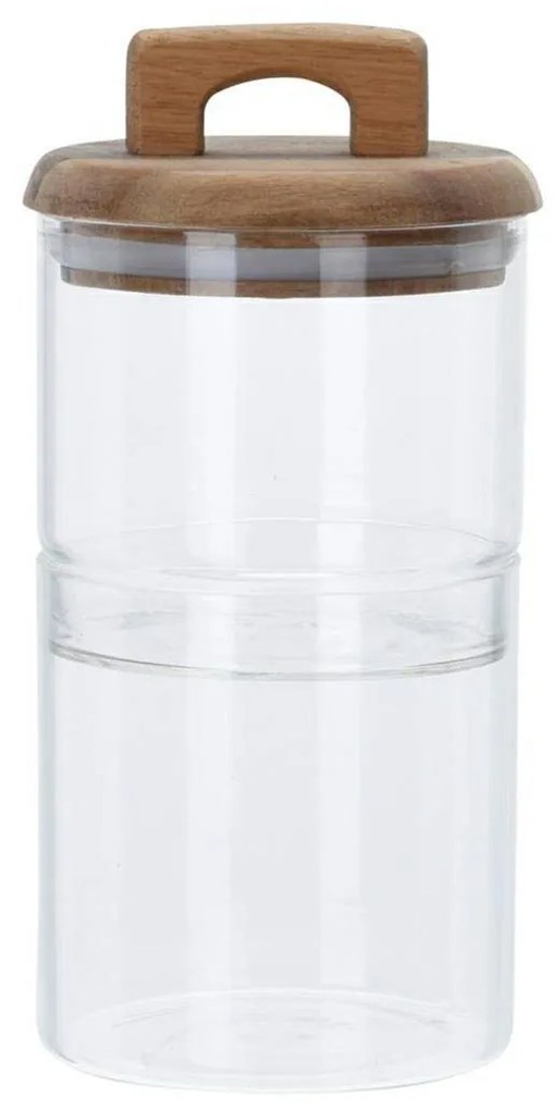 Dvojposchodová sklenená nádoba Stenny 2 x 600 ml