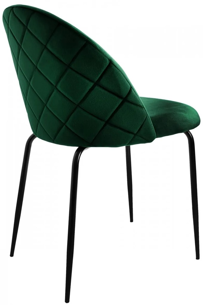 Čalúnená designová stolička ForChair IV zelená