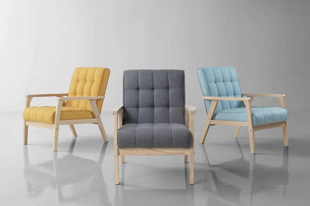 Kreslo PETRONELA 1, zlatohnedá/dub