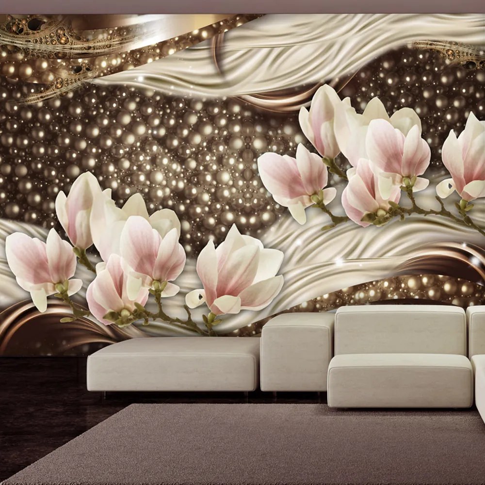 Artgeist Fototapeta - Pearls and Magnolias Veľkosť: 350x245, Verzia: Standard