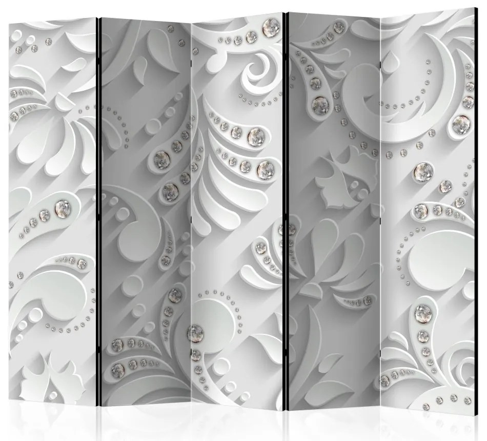 Artgeist Paraván - Flowers in Crystals II [Room Dividers]