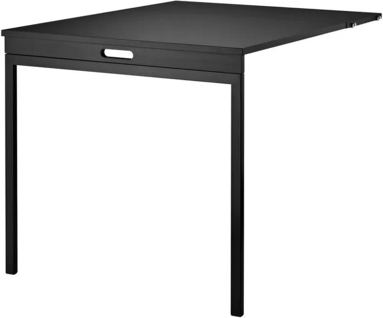 String Výklopný stolík String Folding Table, black stained ash/black