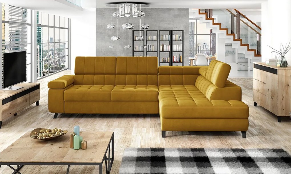 Rohová sedačka Elsie, Dostupné poťahy: Nazar 225.02, Strana: pravá