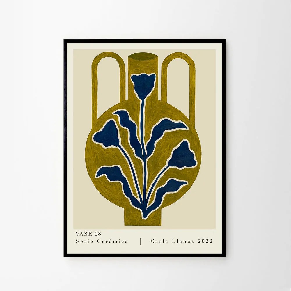 The Poster Club Plagát Vase 08 by Carla Llanos 30x40