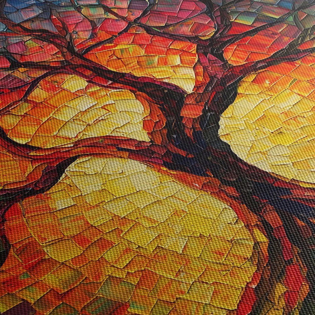 Obraz - Strom života v mozaike (90x60 cm)