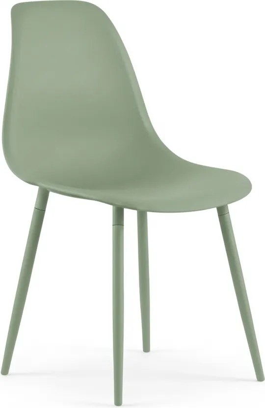 Jedálenská stolička OSAKA plastová, svetlozelená
