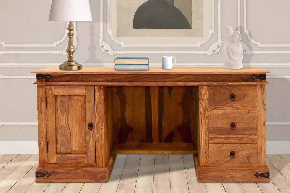 furniture-nabytek.cz - Pracovný stôl z masívneho palisandrového dreva 160x76x80