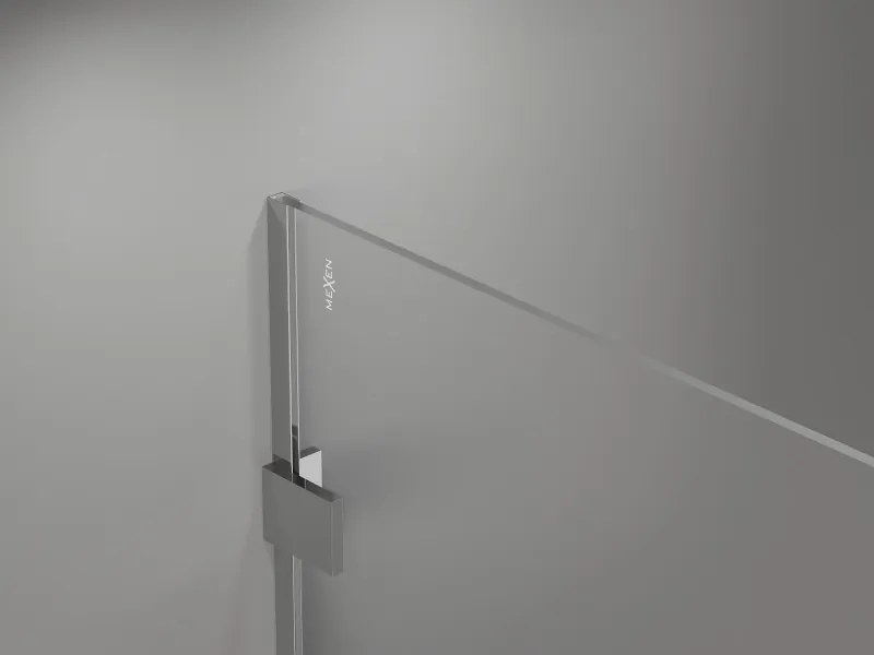 Mexen Lunar sprchová stena ľavá 100 x 200 cm, 8mm číre sklo, chrómová, 830-100-000-01-00-L