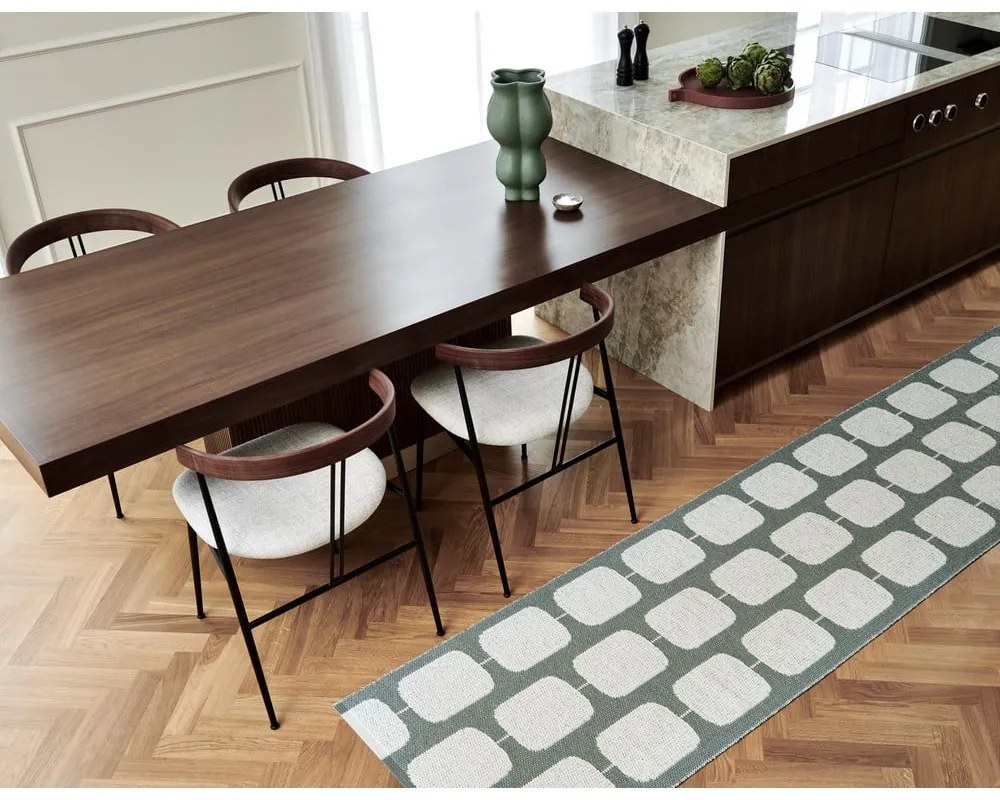 Zeleno-krémový vnútorný a vonkajší koberec 70x100 cm Sten Army – Pappelina