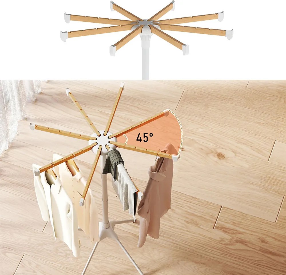 Skladací sušiak s vešiakmi