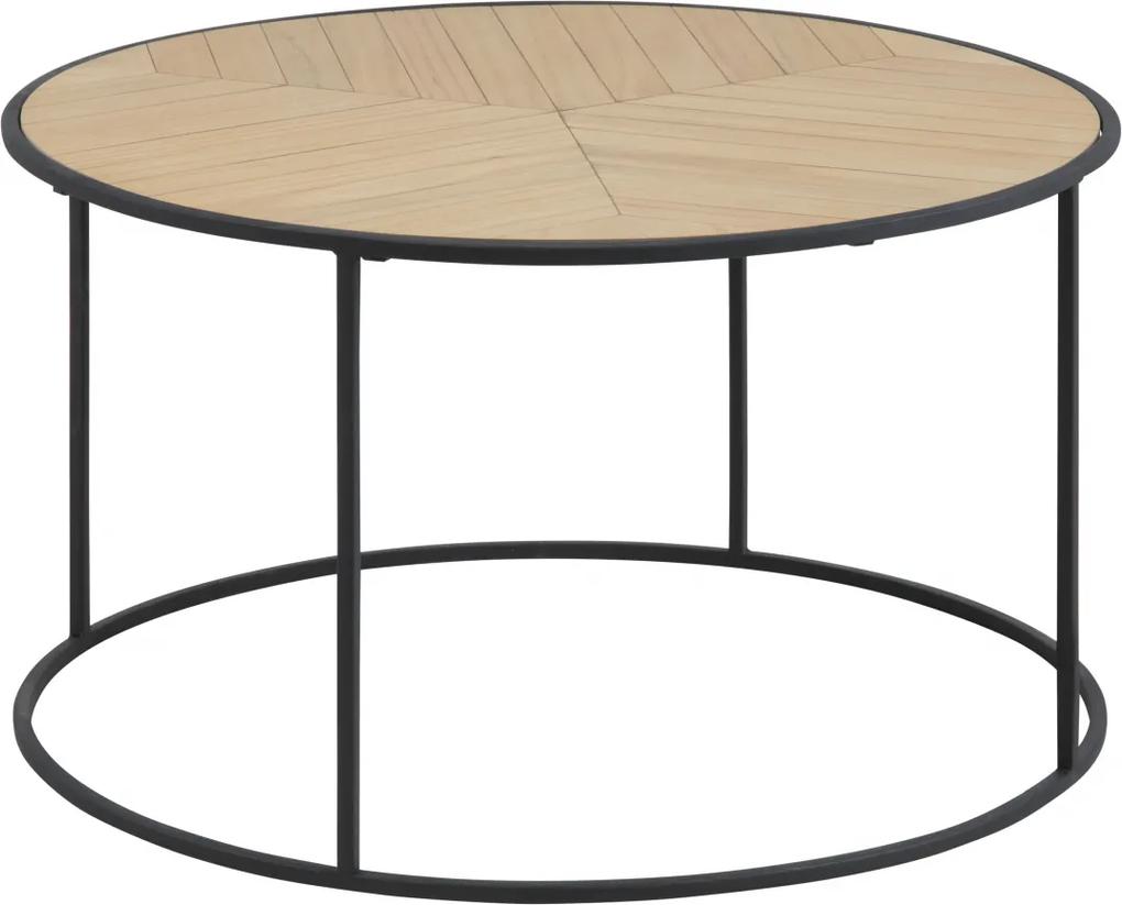 Bighome - Konferenčný stôl ORTIZ 80 cm, prírodná