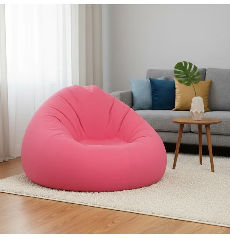 Sedací vak guľa ružová EMI