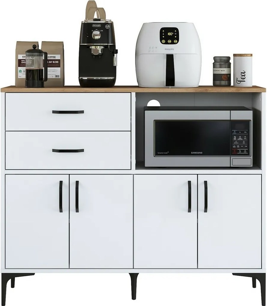 Skriňa Jeby Walnut and White