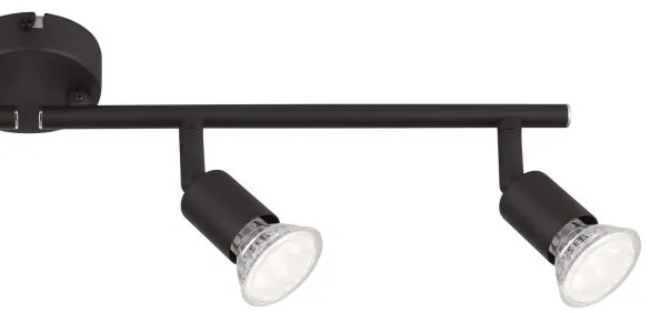 GLOBO 57382-4L - LED Bodové svietidlo OLIWA 4xGU10/3W/230V čierna