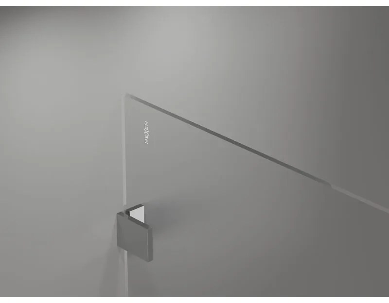 Mexen Lunar sprchová stena ľavá 100 x 200 cm, 8mm číre sklo, chrómová, 830-100-000-01-00-L
