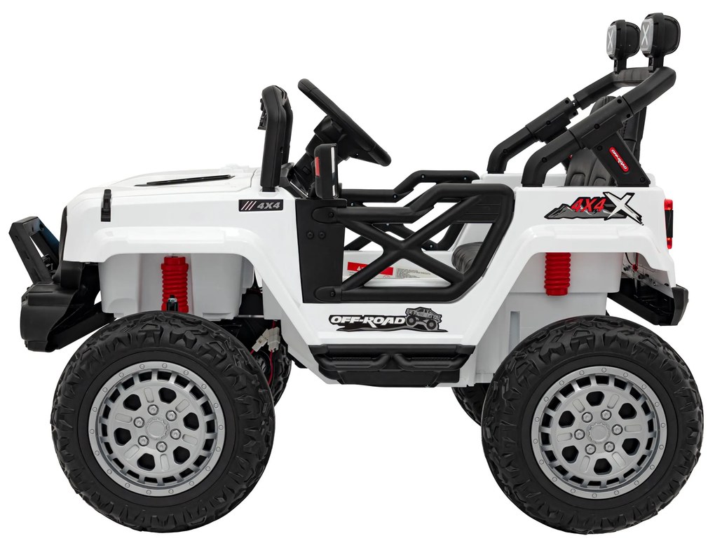 RAMIZ Elektrická autíčko OFF ROAD Speed - biele - 4x35W- BATÉRIA - 2x12V7Ah - 2024