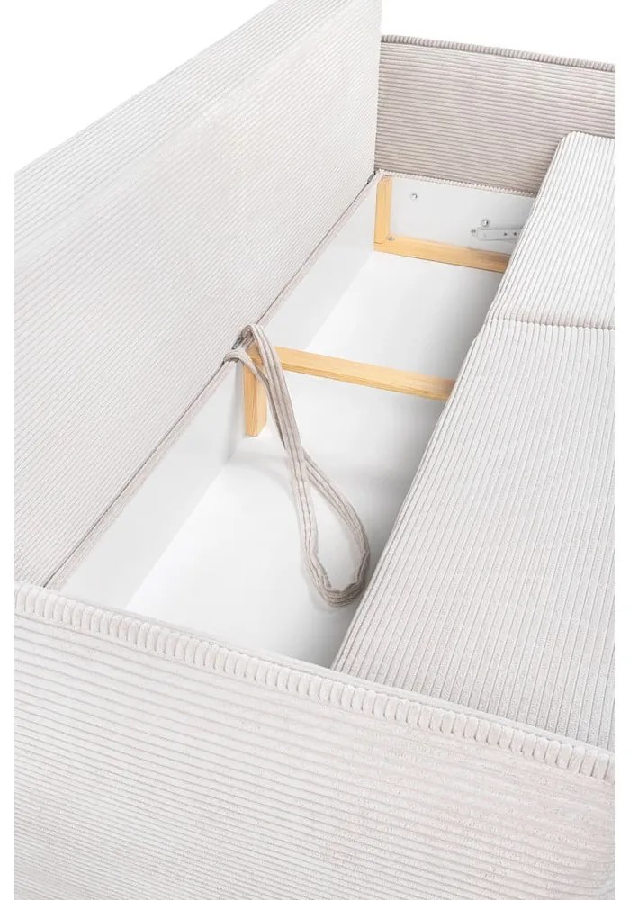 Béžová menčestrová rozkladacia pohovka 218 cm Tori - Bonami Selection