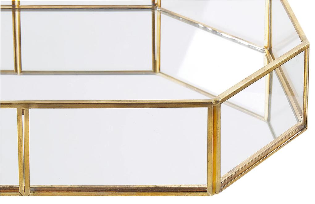 Dekoratívny zrkadlový podnos zlatý CHABRIS Beliani