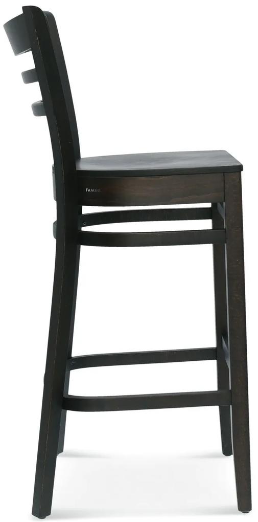 FAMEG Bistro.2 - BST-9907 - barová stolička Farba dreva: buk štandard, Čalúnenie: látka CAT. C