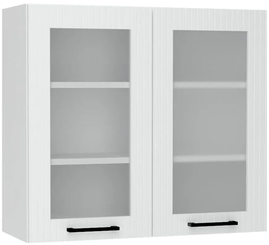 Skrinka do kuchyne Kate ws80 biely hrášok