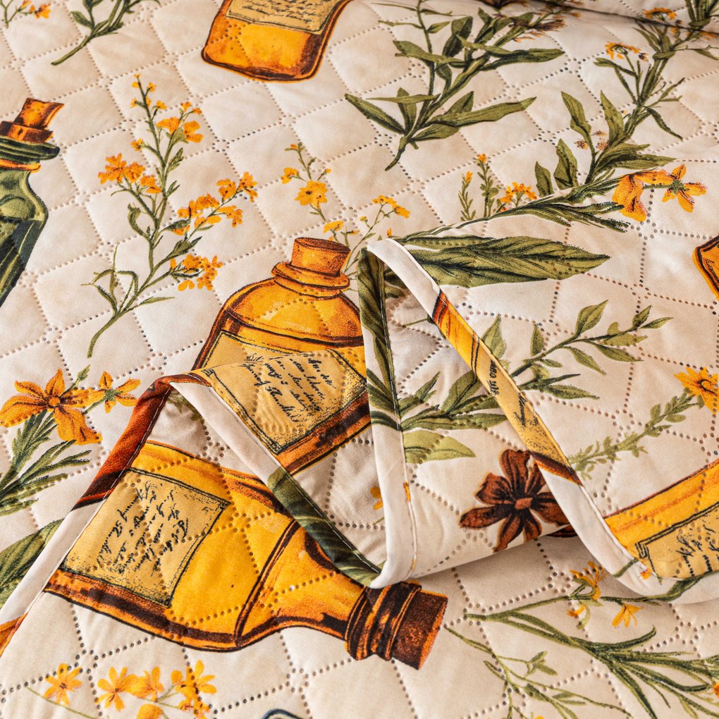 Prehoz na posteľ APOTHECARY, krémový Rozmer: 220 x 240 cm