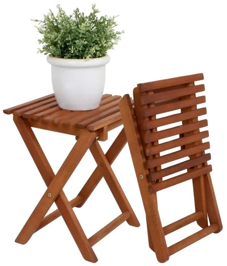 Hnedé záhradné stoličky v súprave 2 ks Tacoma – Garden Pleasure