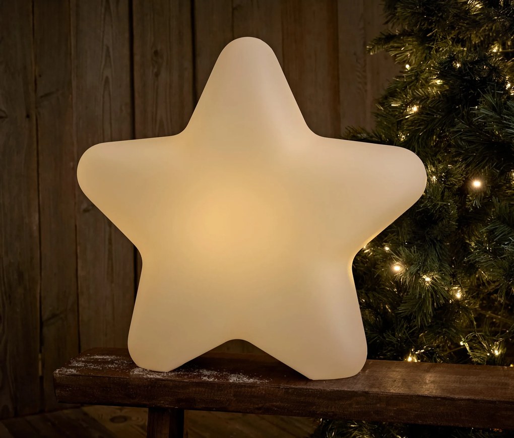 Vonkajšie solárne svietidlo v tvare hviezdy, S