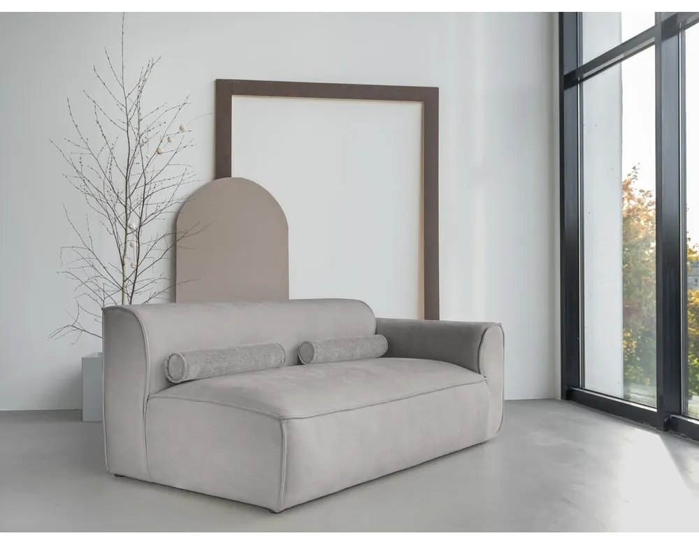 Svetlosivý modul pohovky (pravý roh) Flex Felix – Miuform