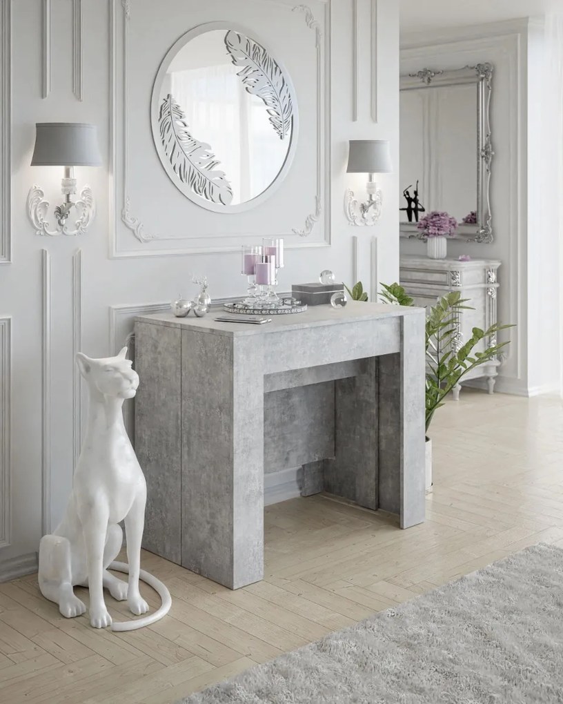 ROZKLADACÍ JEDÁLENSKÝ STÔL AZURO BETÓN 50 - 238 cm