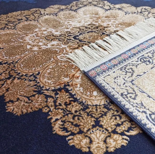 Koberec Exkluzívny Qum Silk 02 modrý