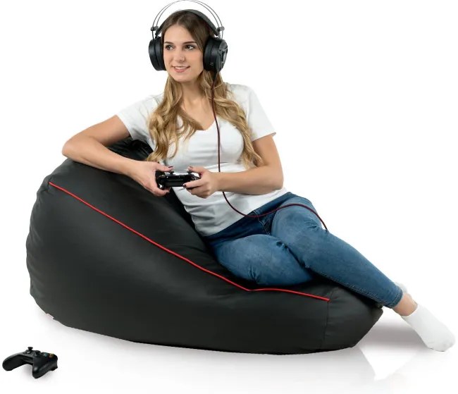 Vak GAMING - čierna ekokoža