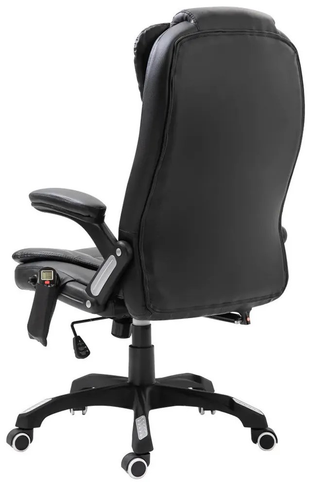 Kancelárske kreslo s funkciou masáže, 2 farby, čierna