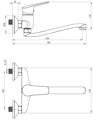 Deante BMO_N80M - Drezová batéria BORO čierna