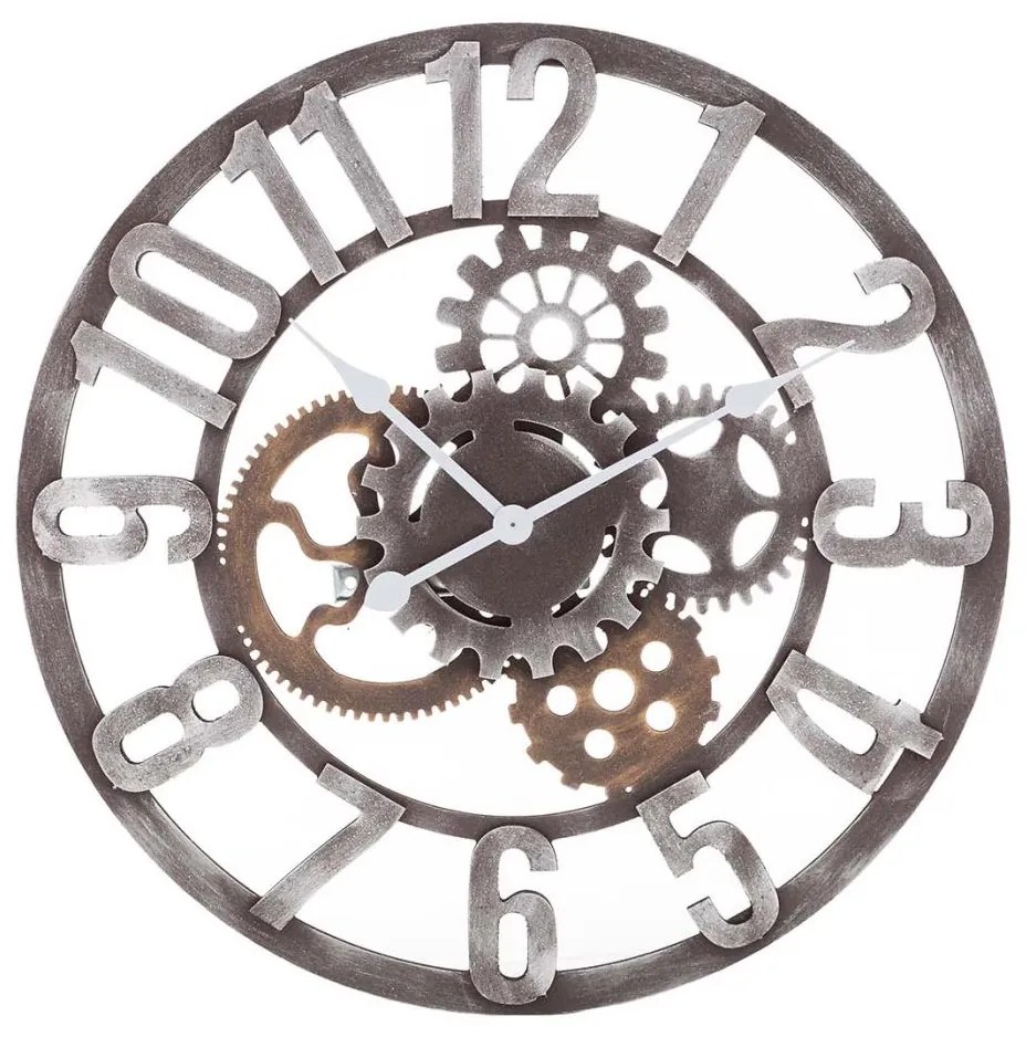 Nedis 306207 - Nástenné hodiny 1xAA pr. 60 cm drevo