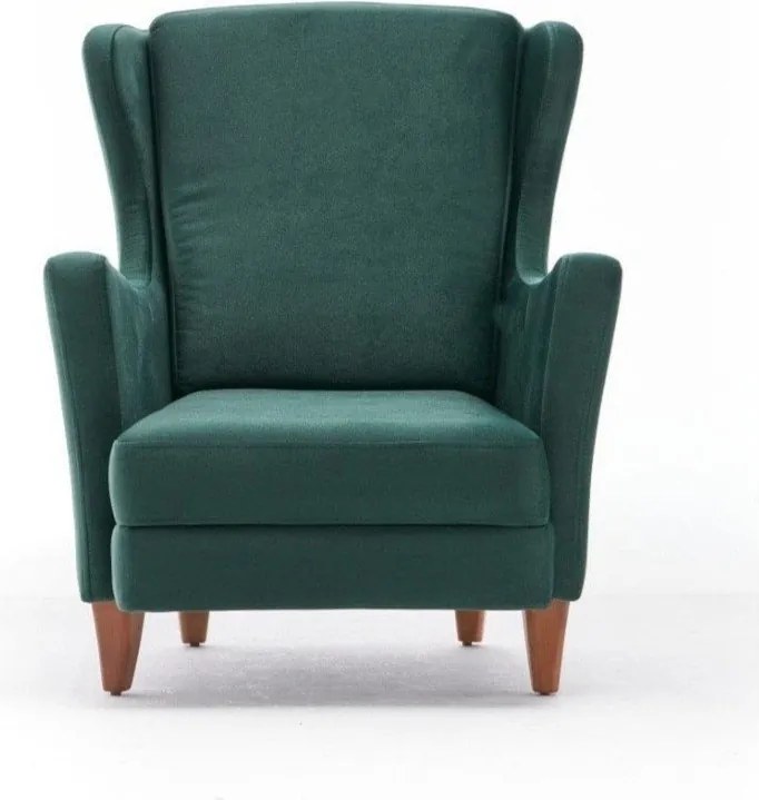 Zelené kreslo ušiak Lola Brejer – Artie