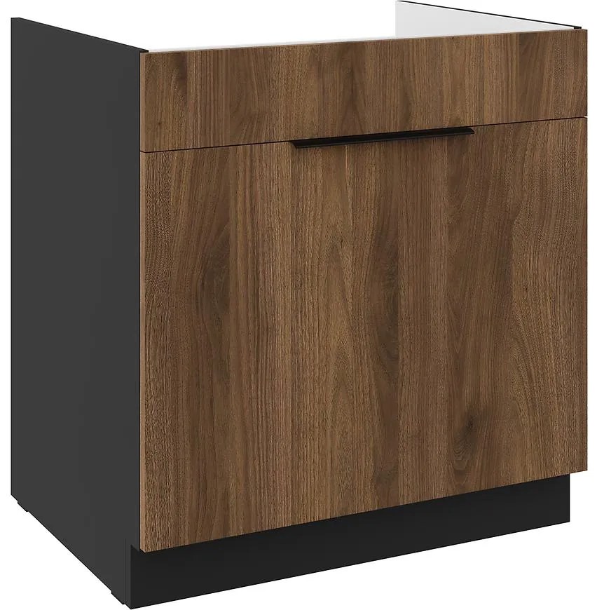 Kuchynská skrinka Monza orech okapi 80ZL 1S BB