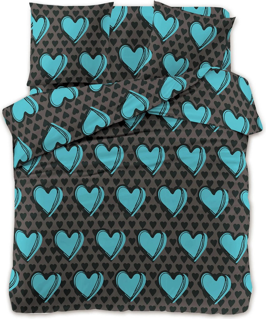 Obliečky z mikrovlákna KASUGA tyrkysové Rozmer obliečky: 70 x 90 cm | 140 x 220 cm