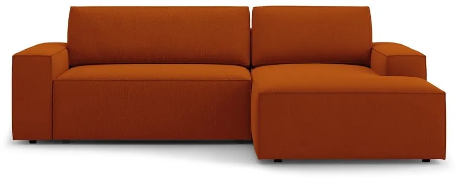 Rozkladacia rohová pohovka v tehlovej farbe (pravý roh) Jodie – Micadoni Home