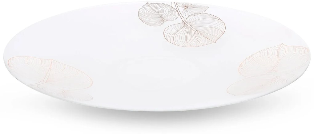 DEKORAČNÝ SKLENENÝ TANIER LIMITED COLLECTION BLANCA 37X4 CM BIELA