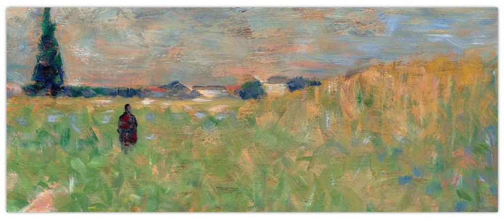 Obraz - Georges Seurat, A Summer Landscape, reprodukcia (120x50 cm)