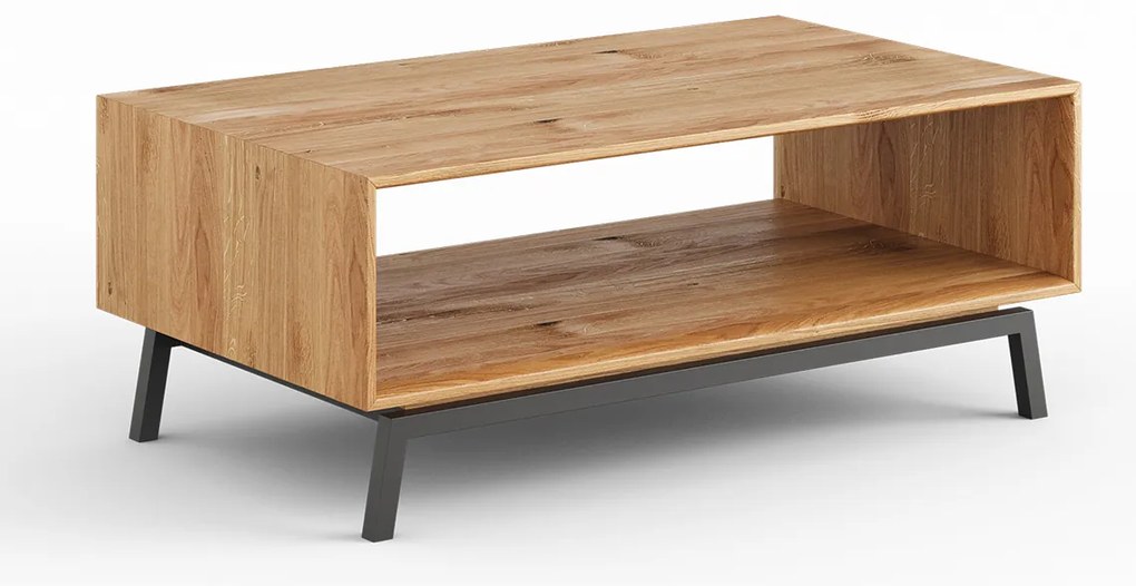 PROXIMA.store - Konferenčný stolík z masívneho dubu - MODERN LOFT FARBA: dub